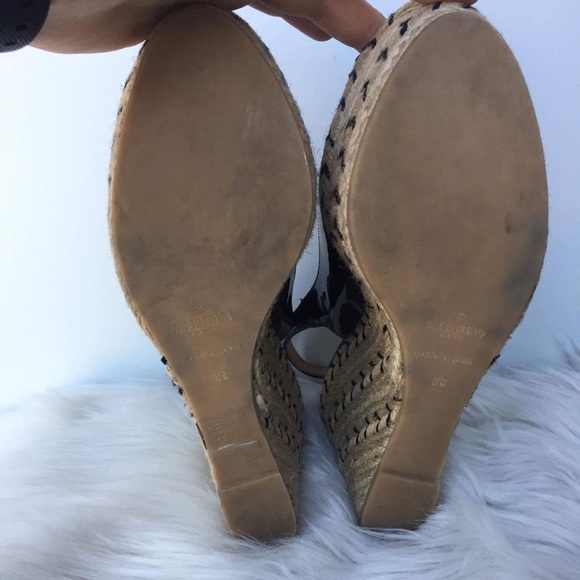 Authentic Valentino Black Patent Leather Slingback - Picture 7 of 8