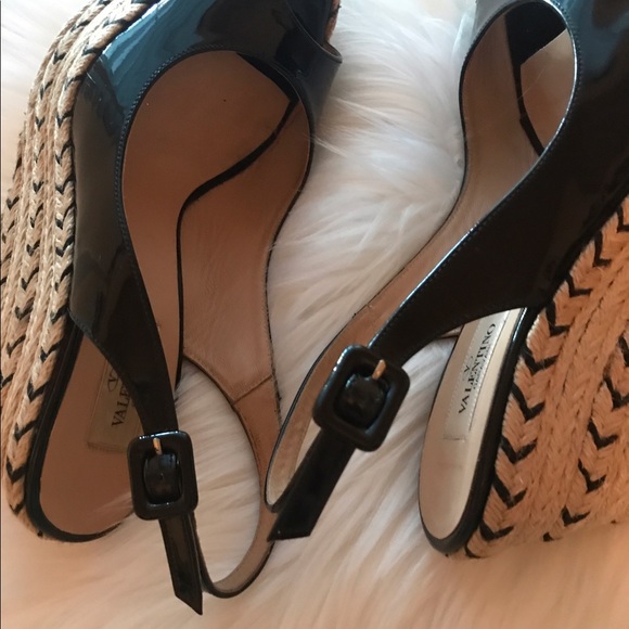 Authentic Valentino Black Patent Leather Slingback - Picture 8 of 8