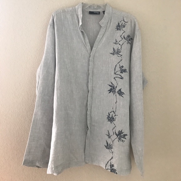 Mutant linen shirt grey size L - Picture 4 of 4