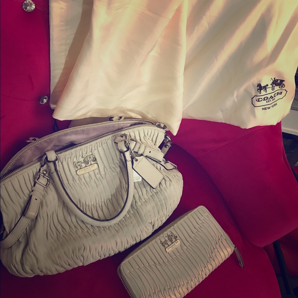 Coach bag & wallet comes with dust bag