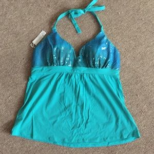 VS Sequin Halter Bra Top Size XL