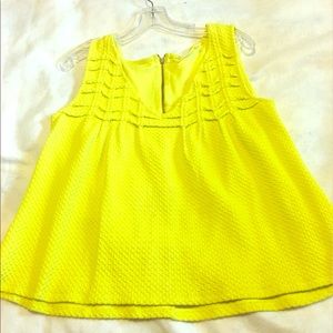Deletta Yellow textured tank