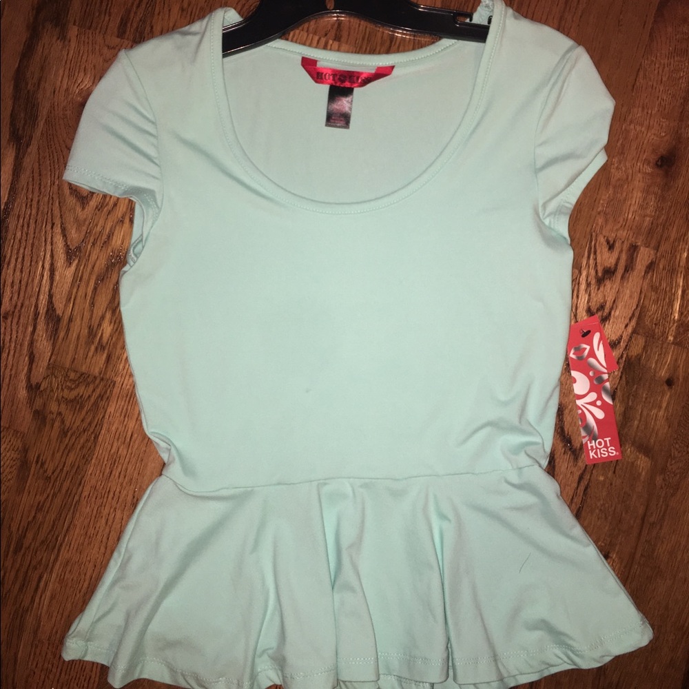 Flowy shirt, mint color