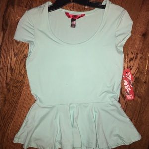 Flowy shirt, mint color
