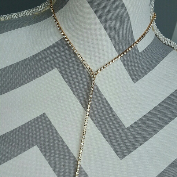DAINTY RHINESTONE NECKLACE - Picture 4 of 4