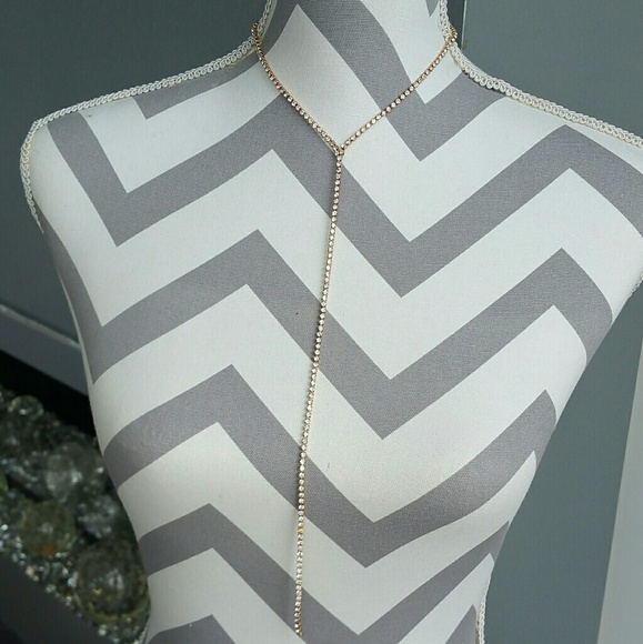 DAINTY RHINESTONE NECKLACE - Picture 3 of 4