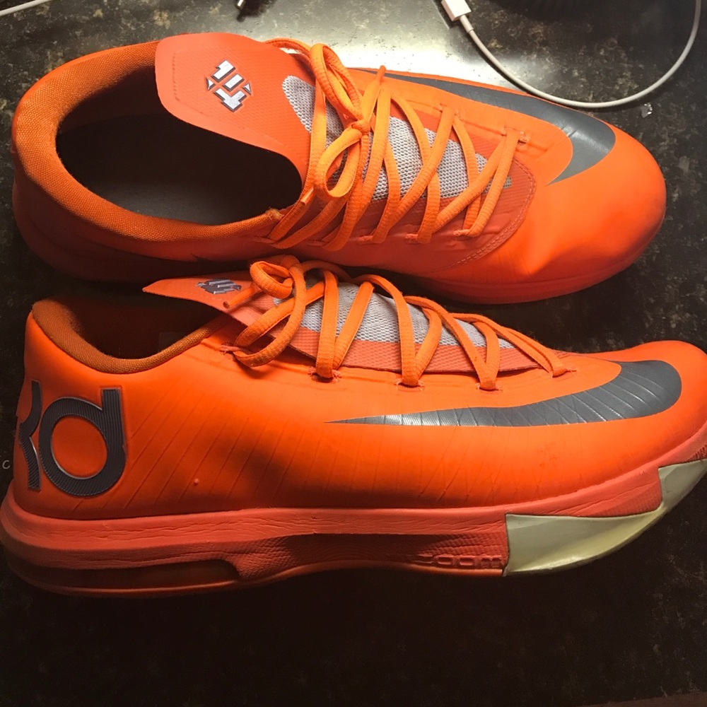 Nike KD 6 " Total Orange" size 13.5