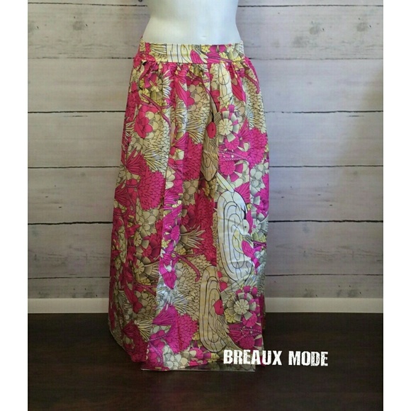 [Plus: XL] African Print Maxi Skirt - Picture 2 of 2
