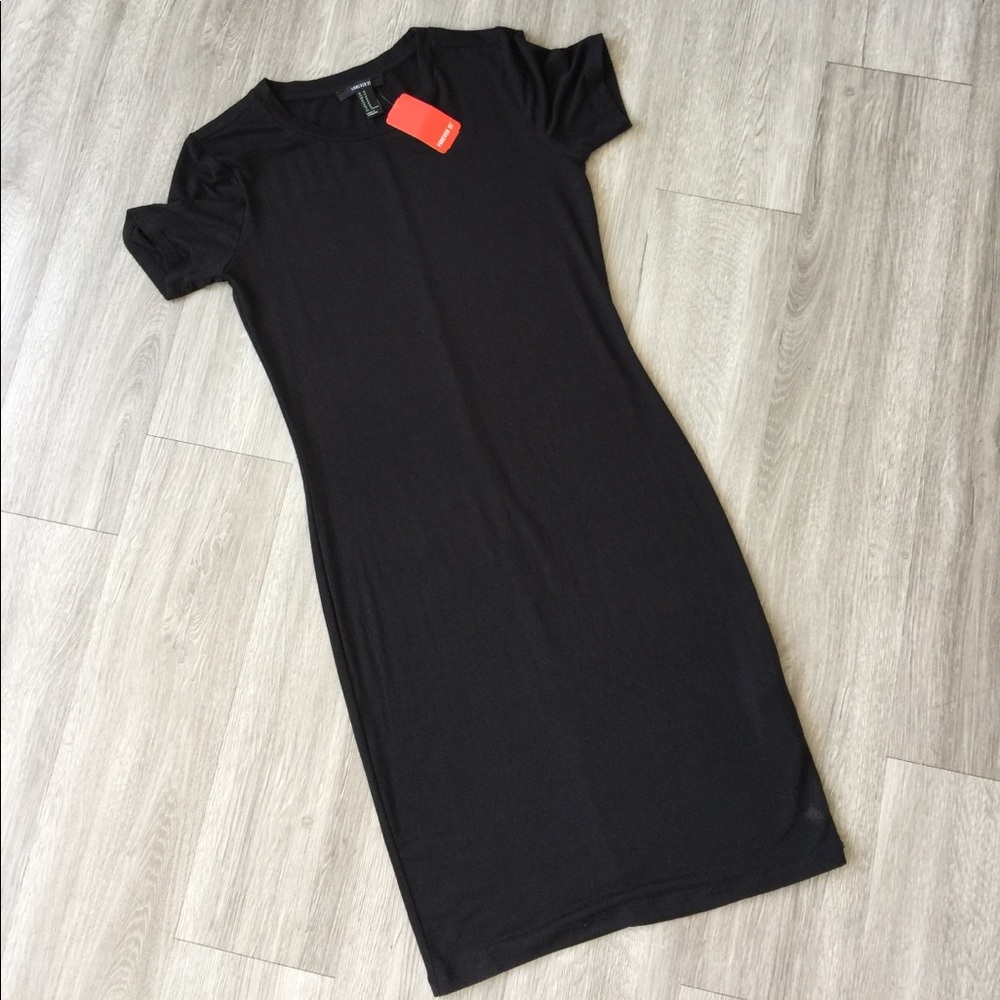 Sleek + Chic Black Midi Dress