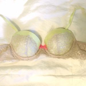 VICTORIA'S SECRET DREAM ANGELS LINED DEMI 32 B