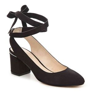 Nine West Andrea Pump in Black Suede