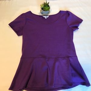 👗🎀Charming Charlie Peplum Top