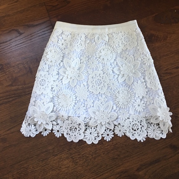 TOPSHOP white lace skirt - Picture 2 of 4