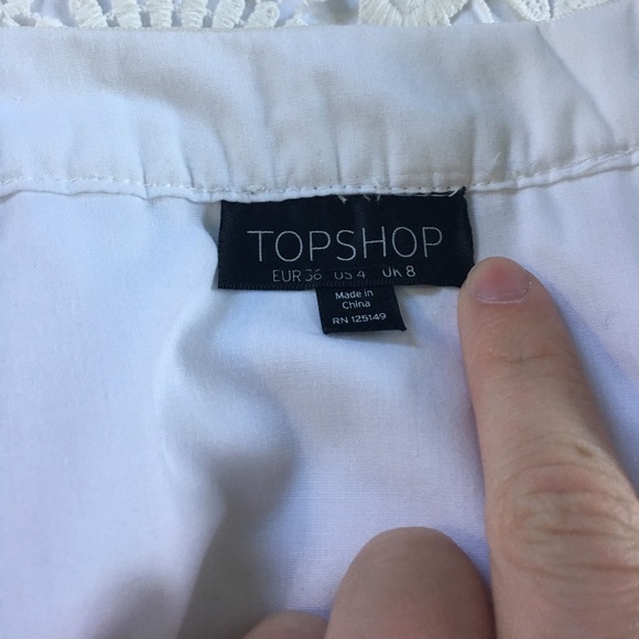 TOPSHOP white lace skirt - Picture 4 of 4