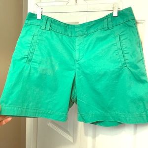 Ann Taylor LOFT Green Riviera Shorts Size 10