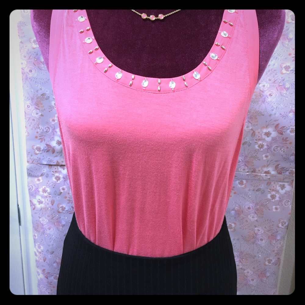 Candie's - 1 pink, 1 green sleeveless tunic