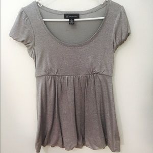 INC silver metallic top