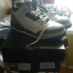 Big Kids Air Jordan 3 Retro sizev6.5