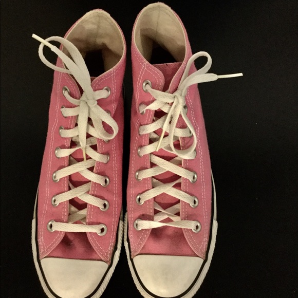 Converse Chuck Taylors pink high tops - Picture 2 of 5