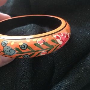 Mexico wooden painted bracelet