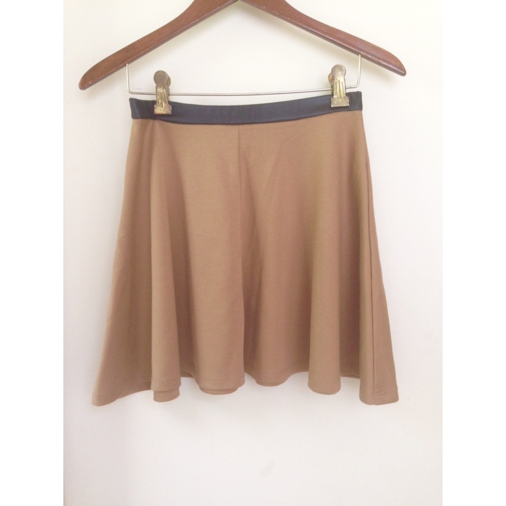 Taupe skater skirt
