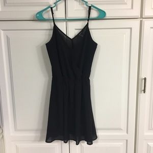 Black chiffon dress from Forever 21