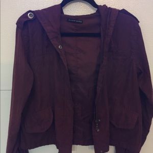 Brandy Melville lightweight maroon burgundy jacket
