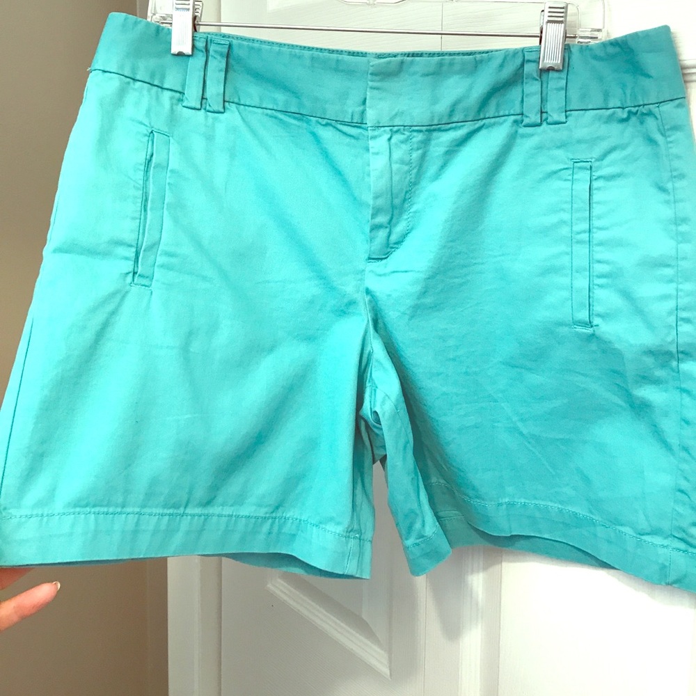 Ann Taylor LOFT Turquoise Riviera Shorts Size 10