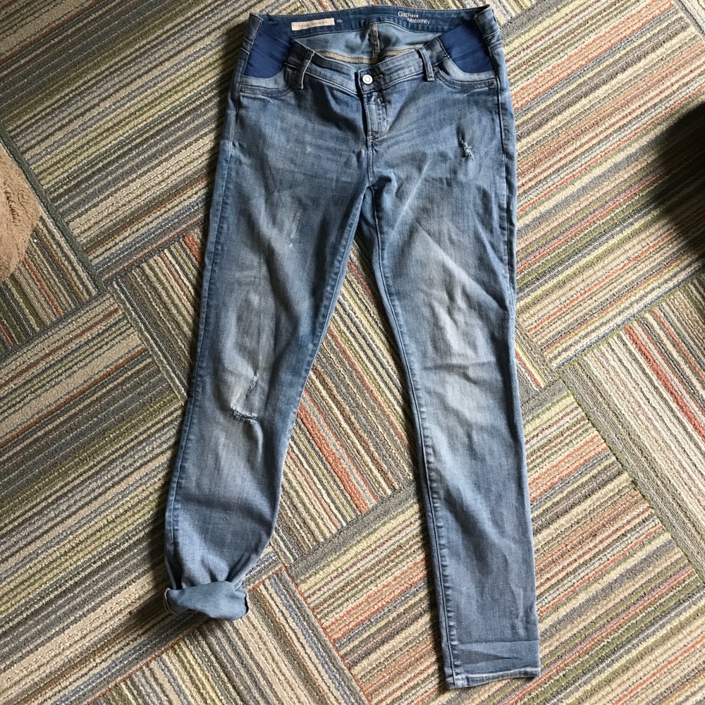 Gap Maternity True Skinny inset band Jean