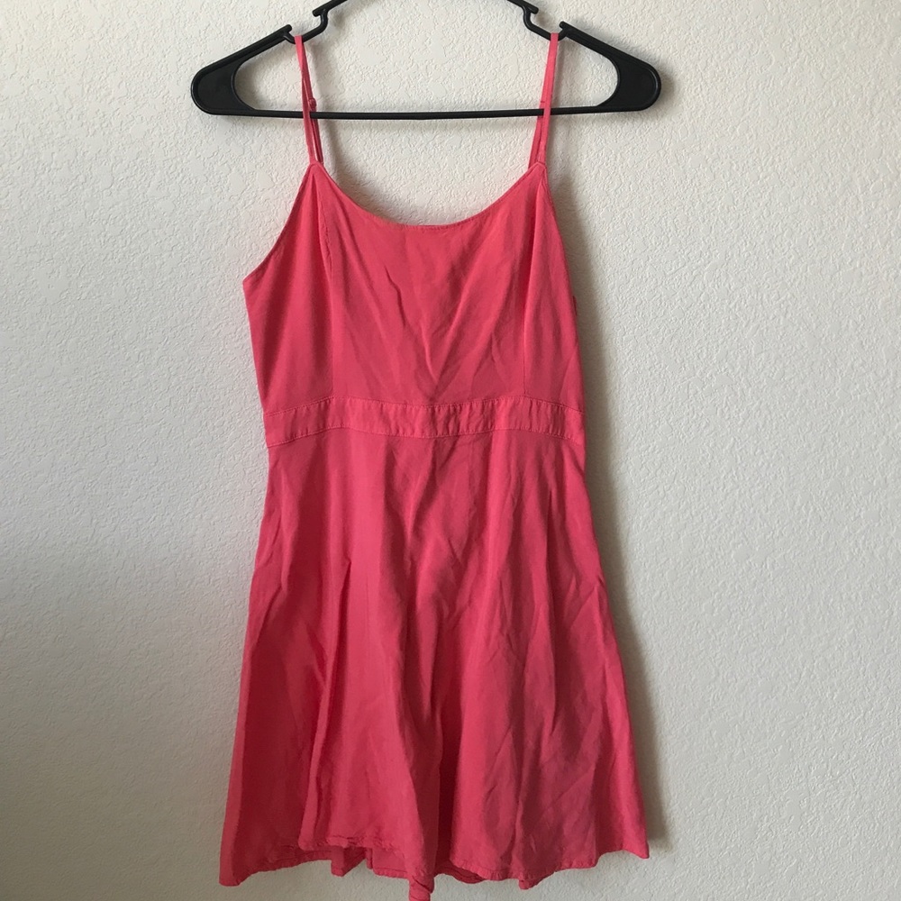 Cutout Back Coral Dress