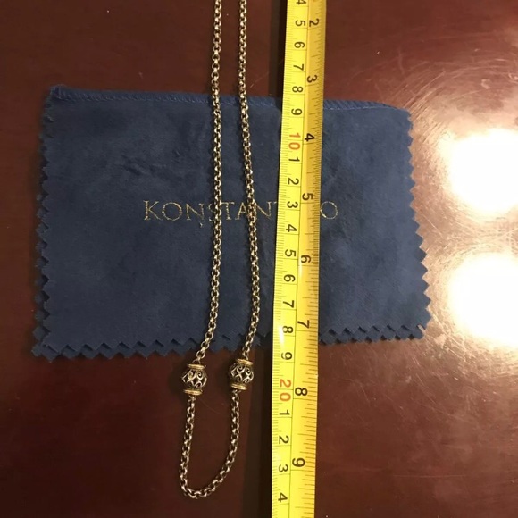 💯 KONSTANTINO SILVER CHAIN W/GOLD DETAILS - Picture 4 of 4