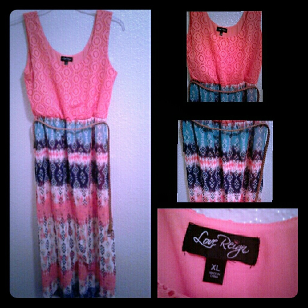 A Long Lace- top Sundress