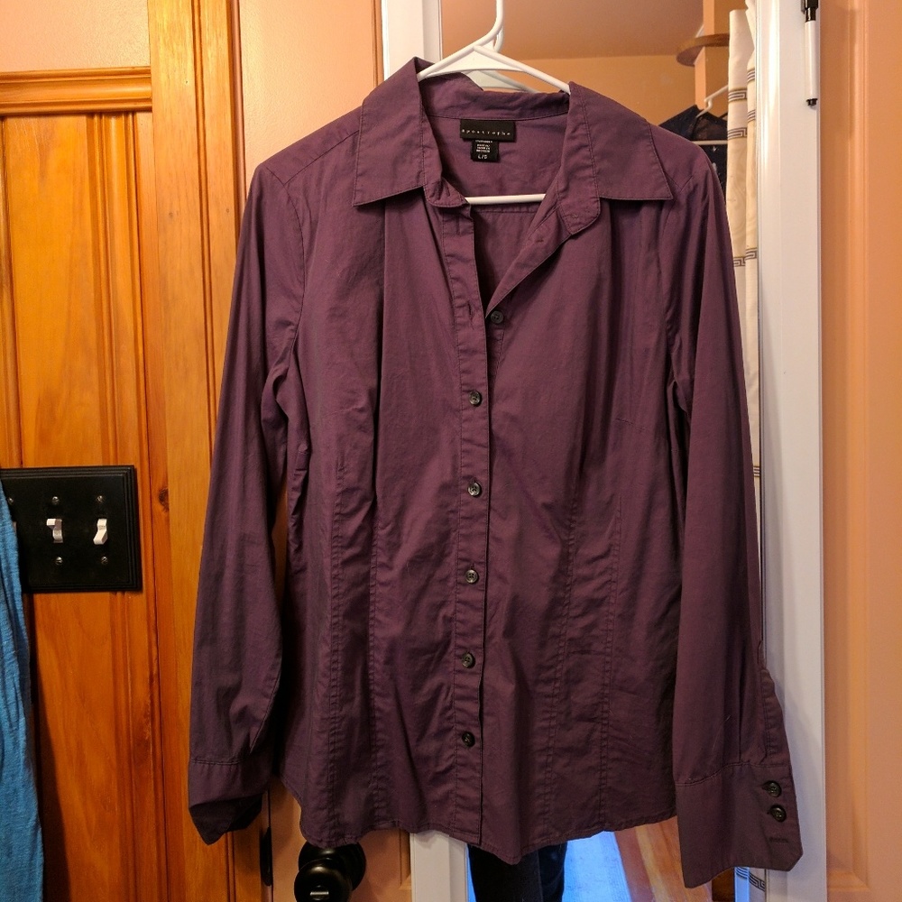 4/$20 Purple button down