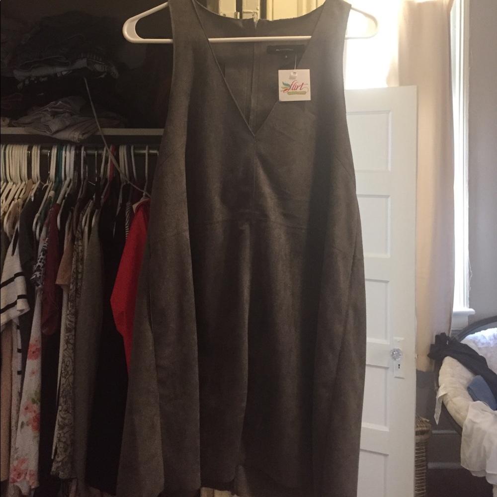 Size Small Gray Suede Dress NWT