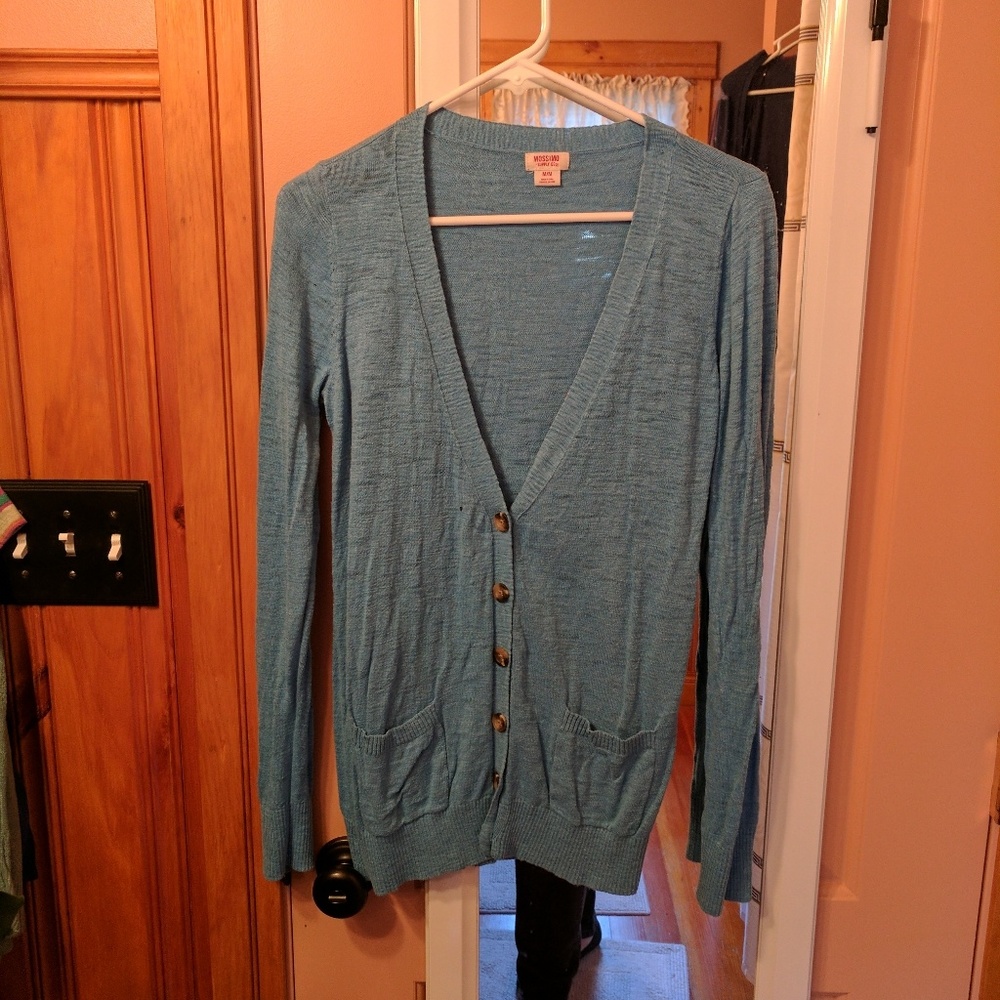 4/$20 Blue cardigan