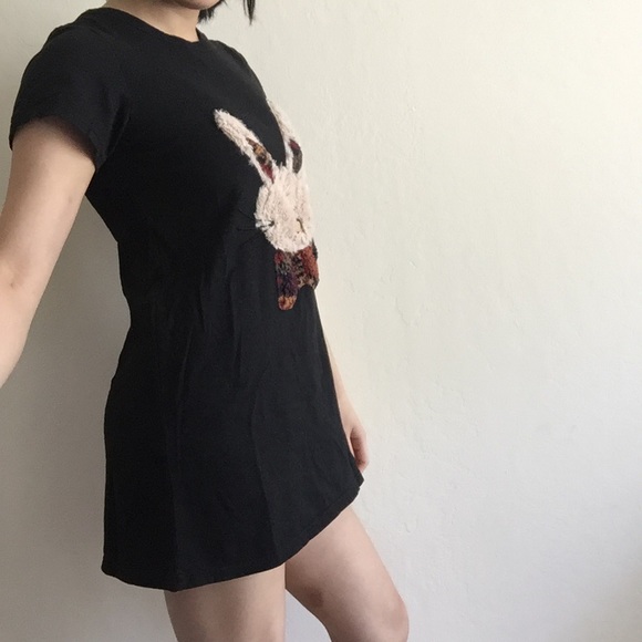 Cute bunny shirt dress - Picture 3 of 5