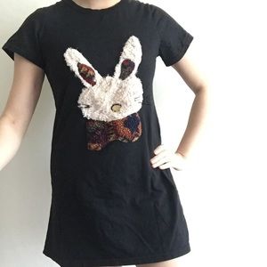 Cute bunny shirt dress