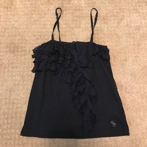 Abercrombie and Fitch Navy Blue Top, barely worn!