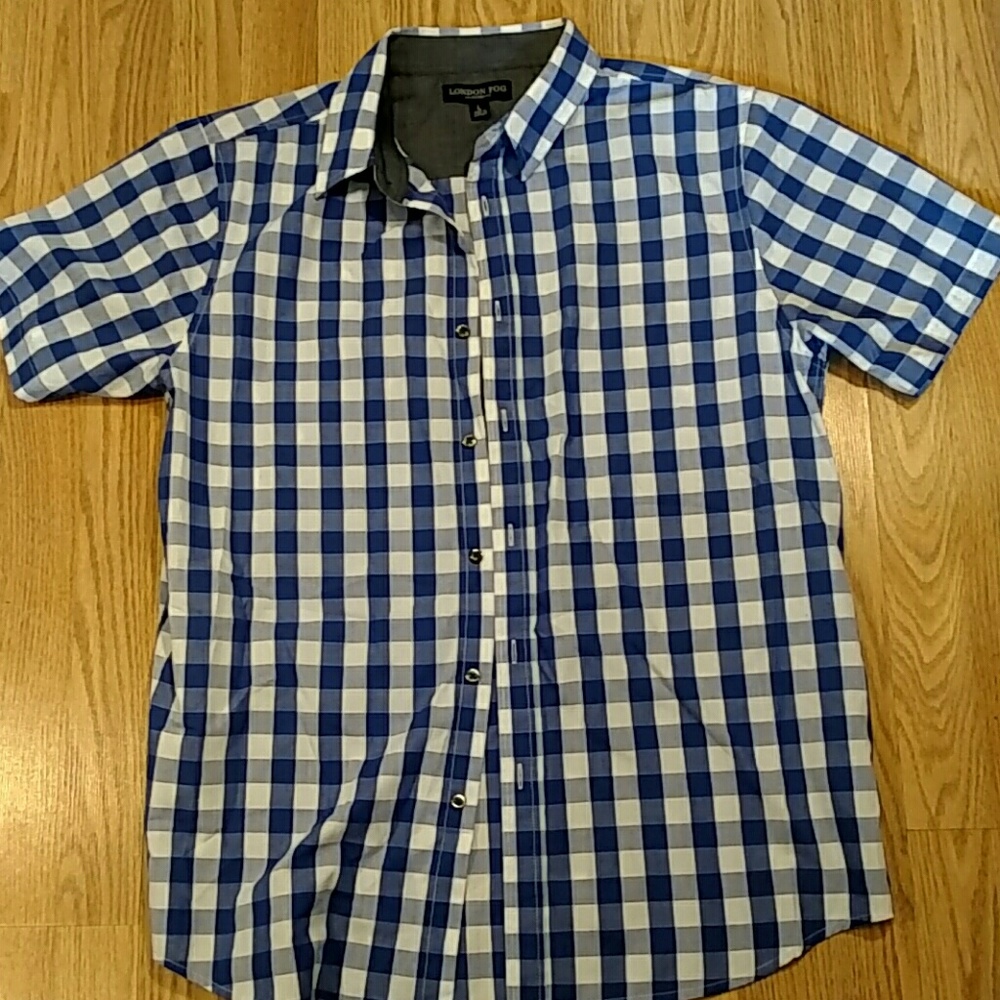 London Fog short sleeve button down (size L)