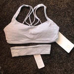 Lulu Lemon Sports Bra with Matching Headband