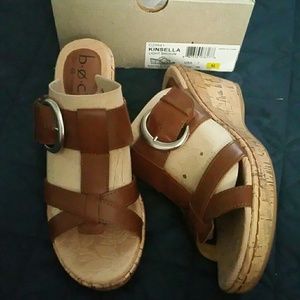 b.o.c. kinsella brown wedges sandals