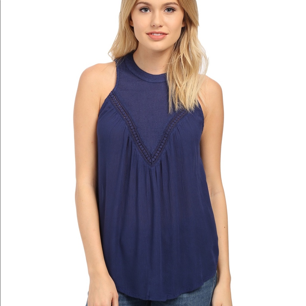 Dark Blue summer tank top