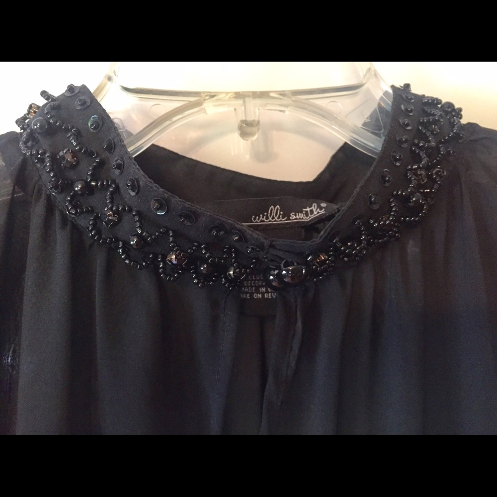 Will Smith Beaded Knit Top