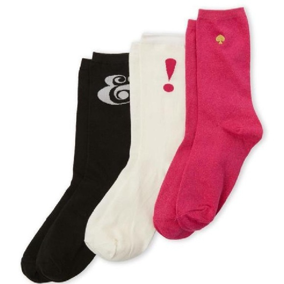 kate spade set of 3 crew socks. Price firm. - Picture 2 of 5