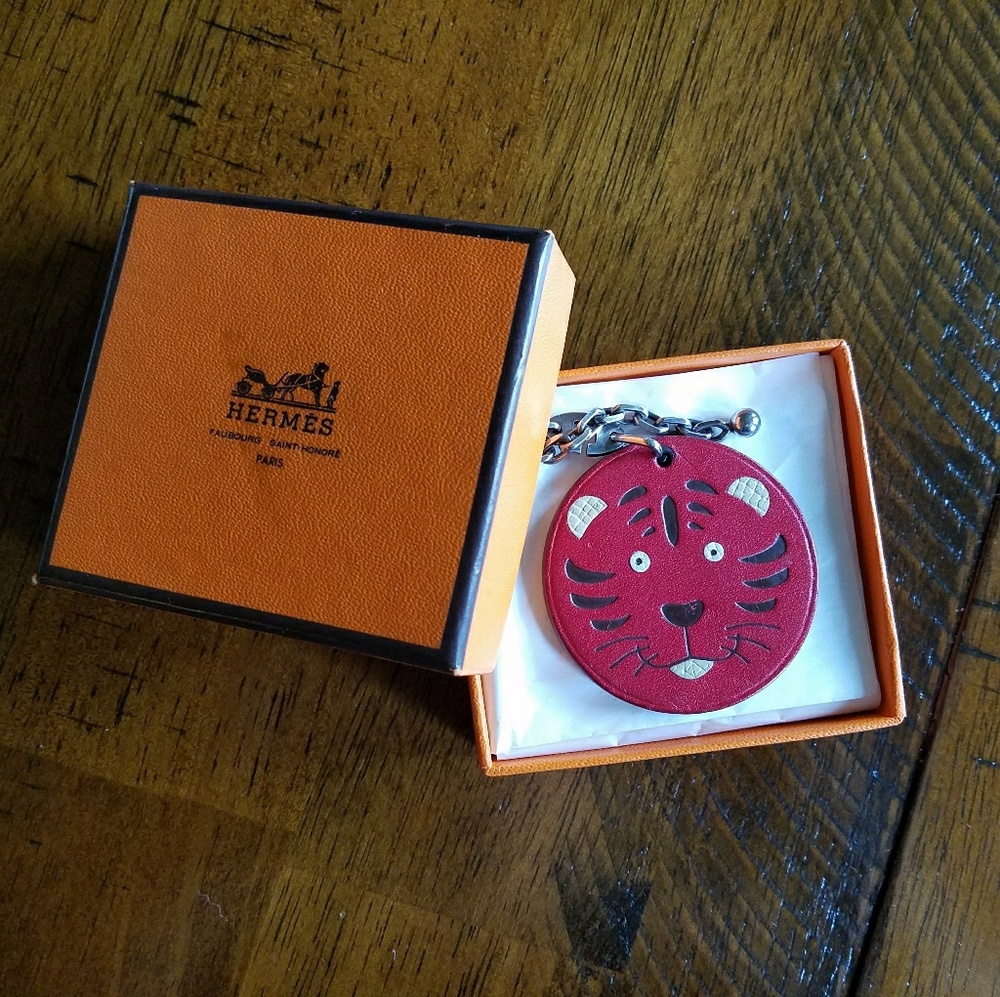 SALE Hermes 2010 Limited Edition Tiger Kelly Charm