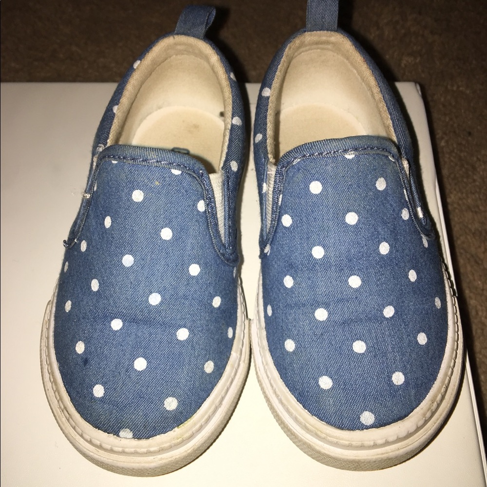 Gymboree slip on denim shoes