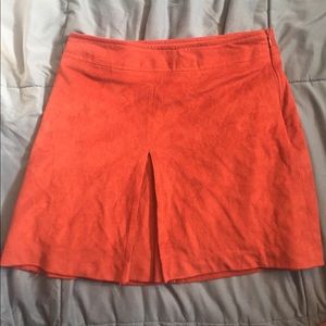 Suede Mini Skirt