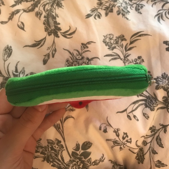 Red watermelon slice pouch coin purse chain - Picture 2 of 3