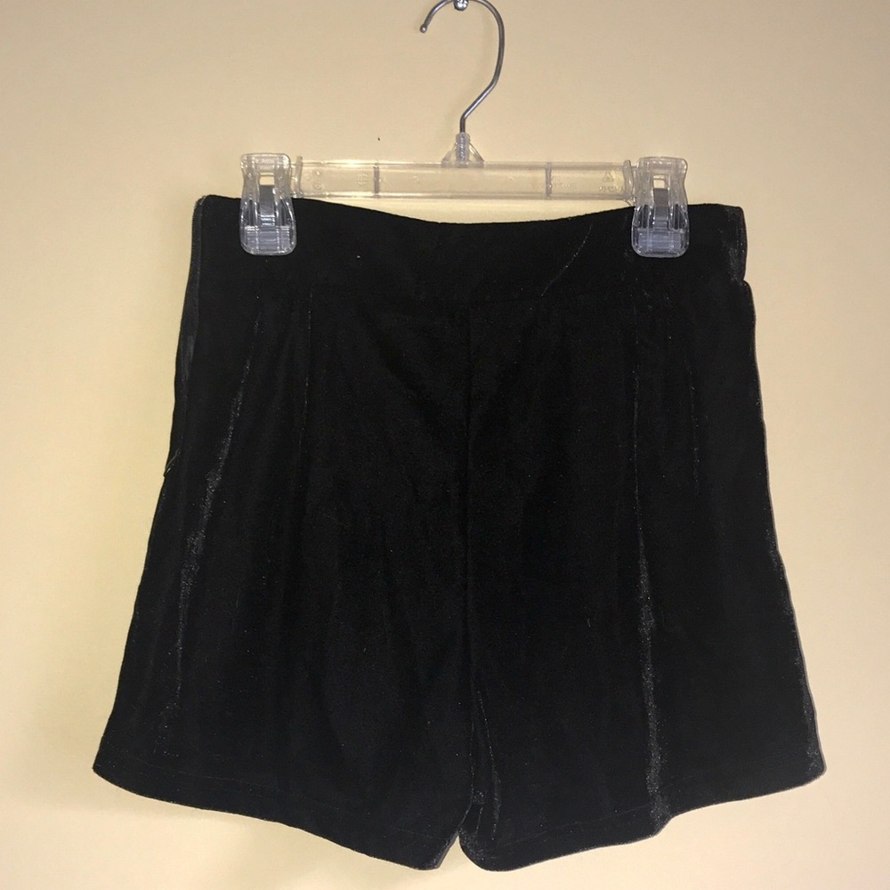 Black Velvet Shorts