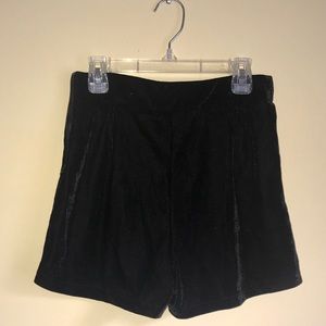 Black Velvet Shorts